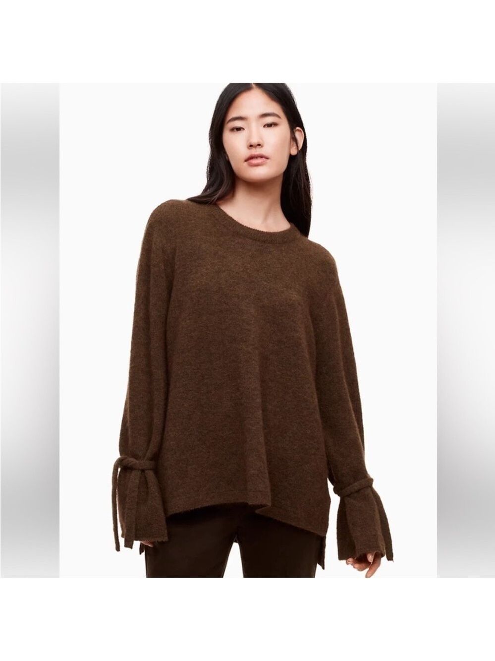 Aritzia The Group Babaton Malcorra Tie Sweater in Capre, Size 1